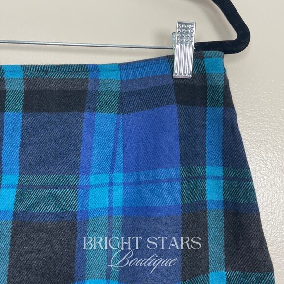 Rare Blue Plaid Mini Skirt ASO Harmony Kendall Buffy The Vampire Slayer Vintage - Picture 6 of 7